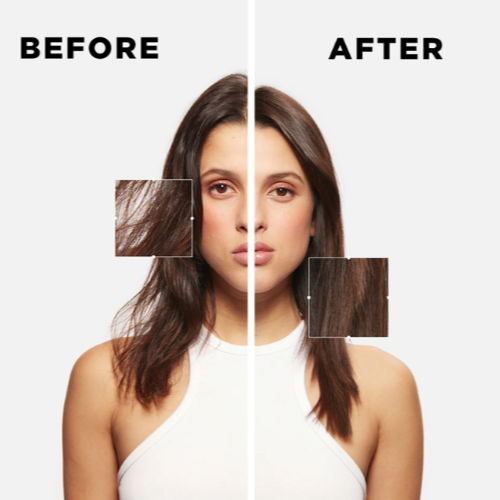 Włosy niskoporowate przed i po zastosowaniu odpowiedniej pielęgnacji